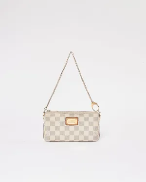 Louis Vuitton Damier Azur Canvas Pochette Chain Bag
