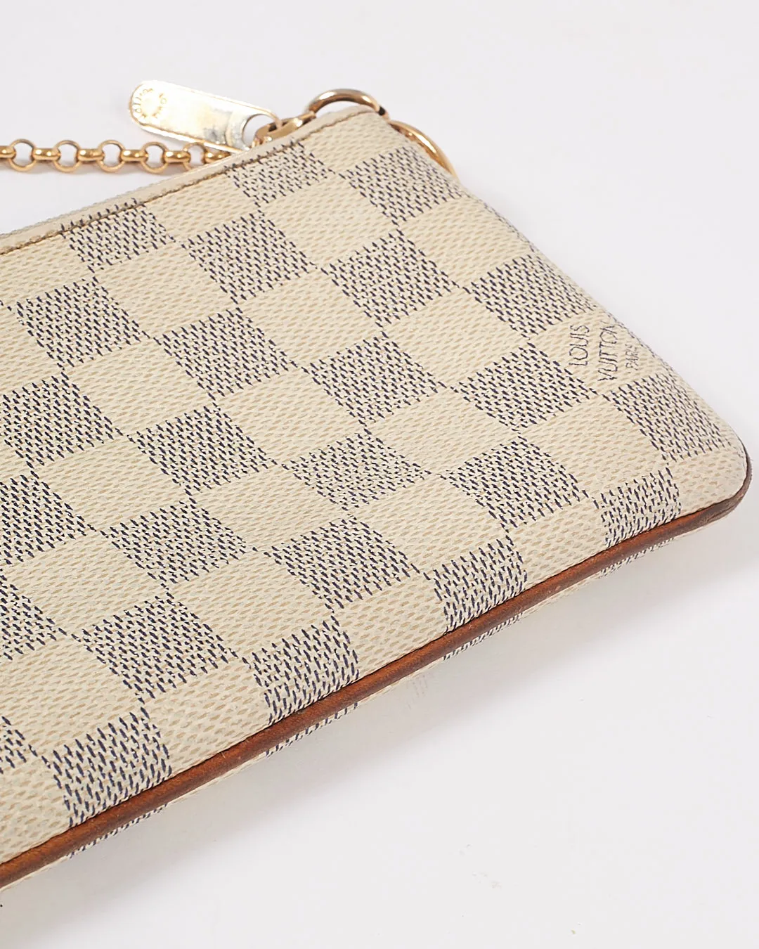 Louis Vuitton Damier Azur Canvas Pochette Chain Bag