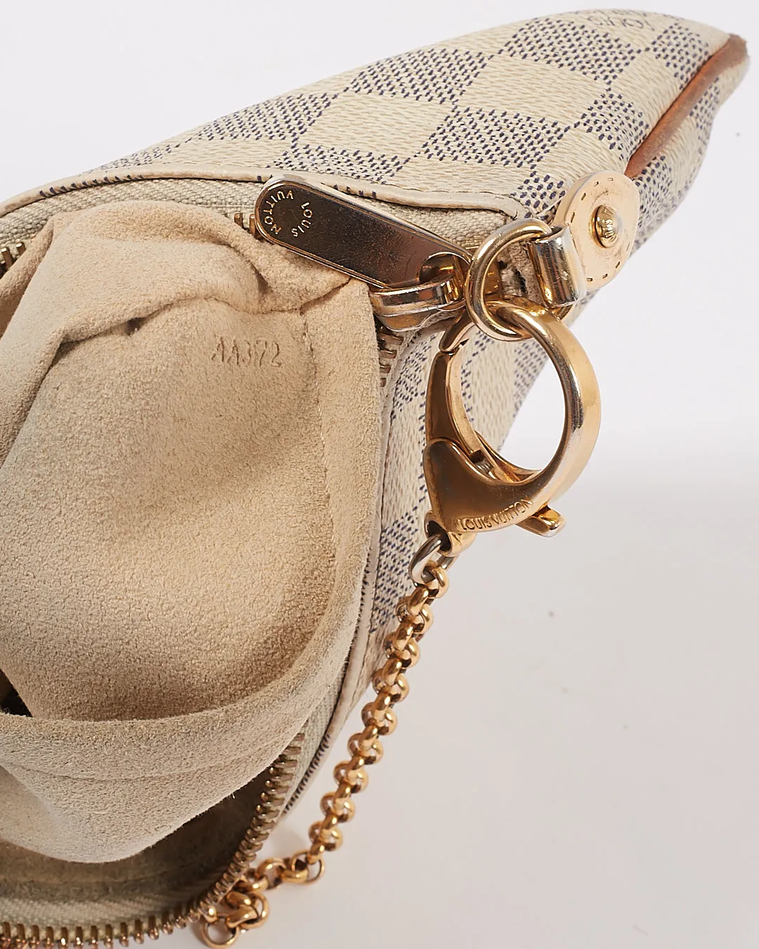 Louis Vuitton Damier Azur Canvas Pochette Chain Bag