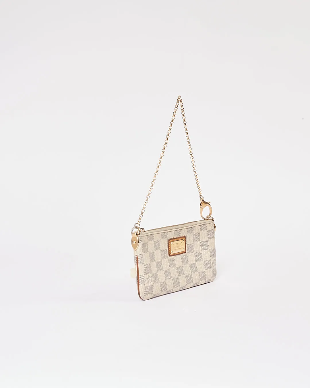 Louis Vuitton Damier Azur Canvas Pochette Chain Bag