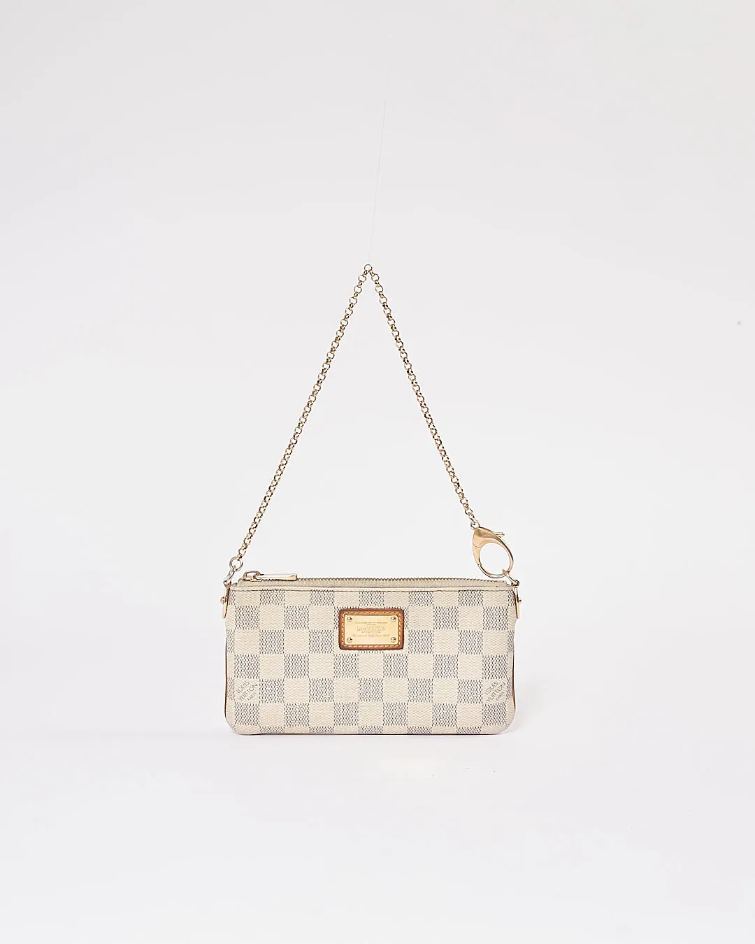 Louis Vuitton Damier Azur Canvas Pochette Chain Bag