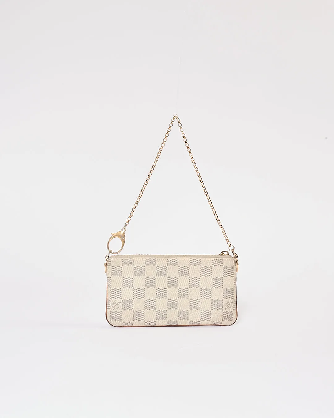 Louis Vuitton Damier Azur Canvas Pochette Chain Bag