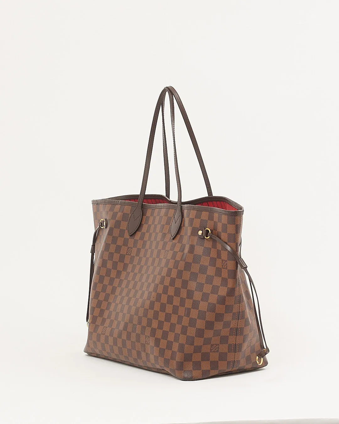 Louis Vuitton Damier Ebene Canvas Neverfull GM Tote Bag with Pouch