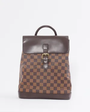Louis Vuitton Damier Ebene Canvas Soho Backpack