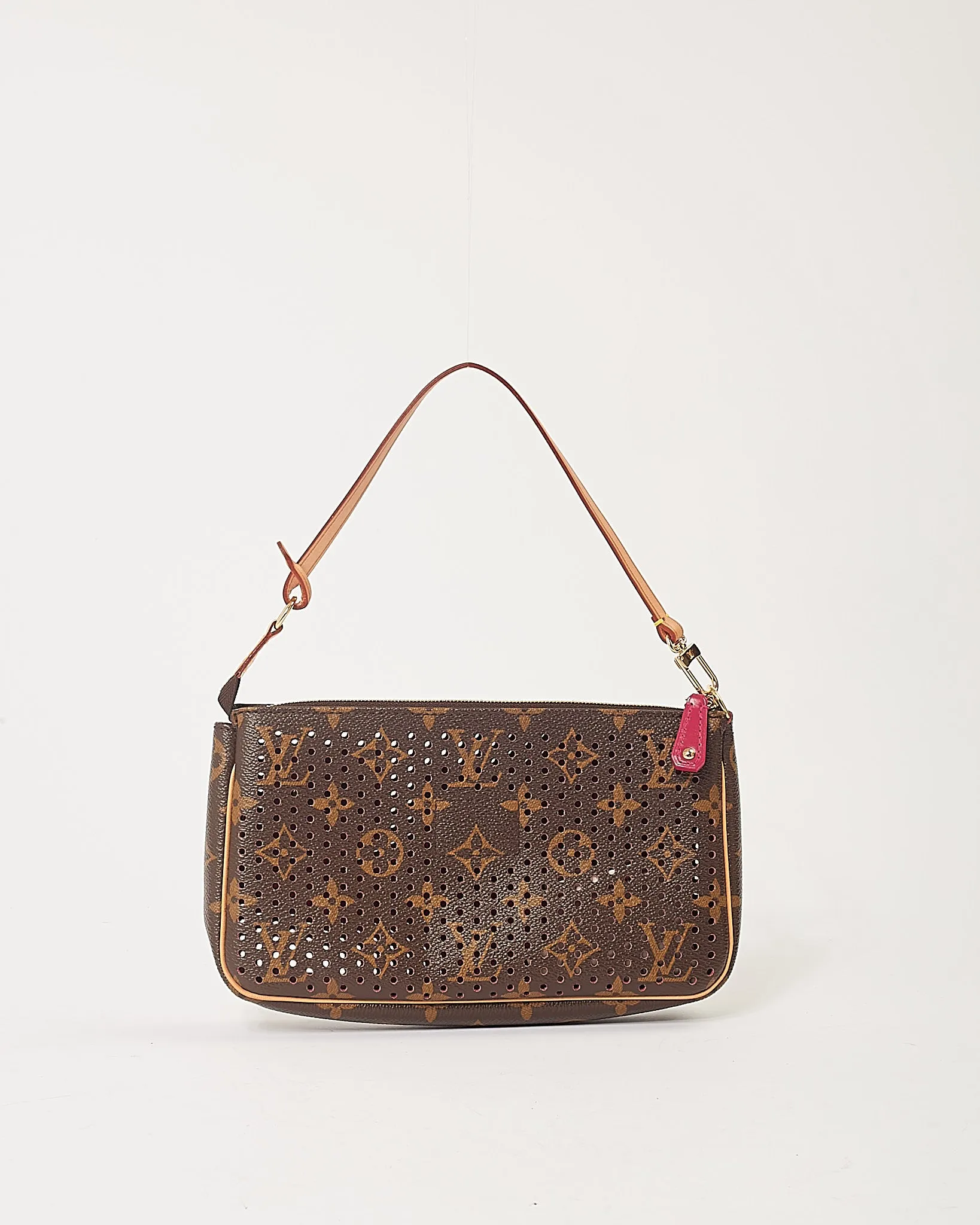 Louis Vuitton Fuchsia Monogram Perforated Pochette Accessories Bag