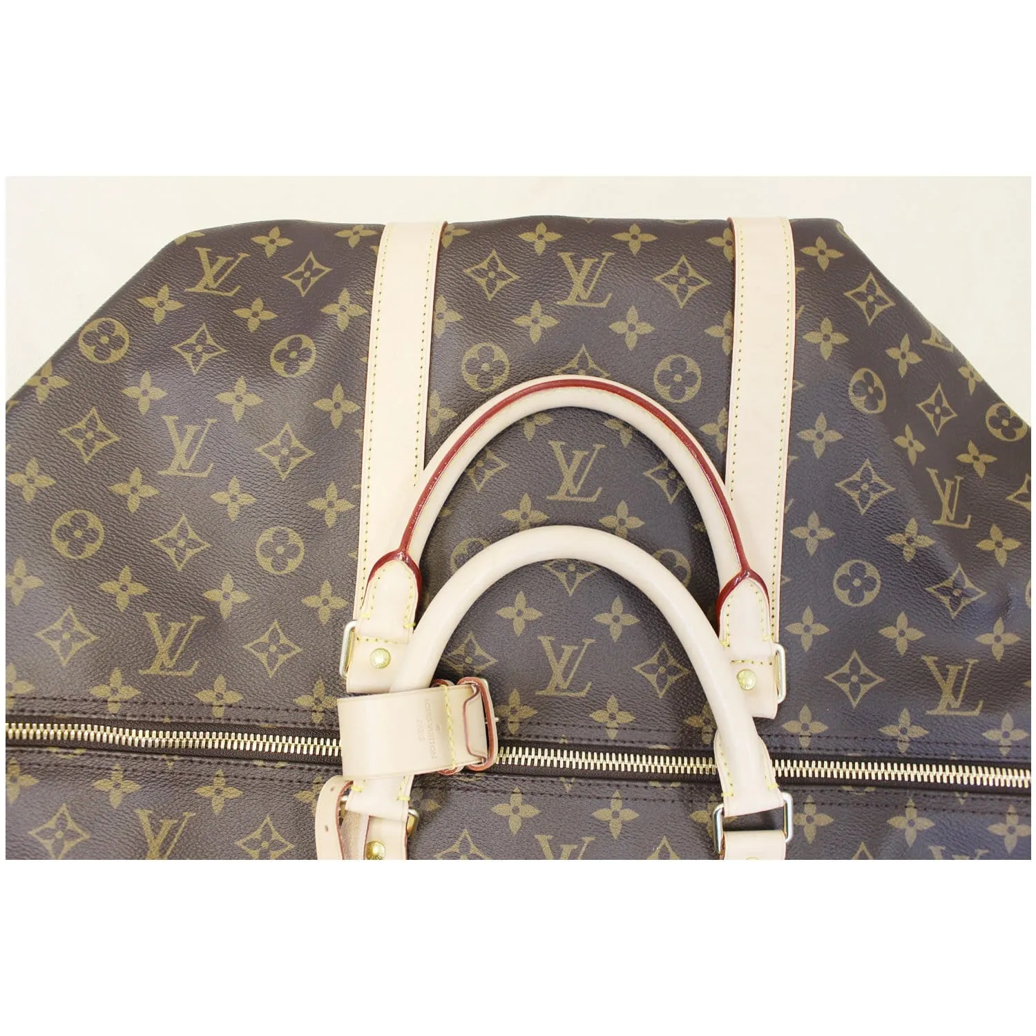 LOUIS VUITTON Keepall 60 Bandouliere Monogram Canvas Travel Bag
