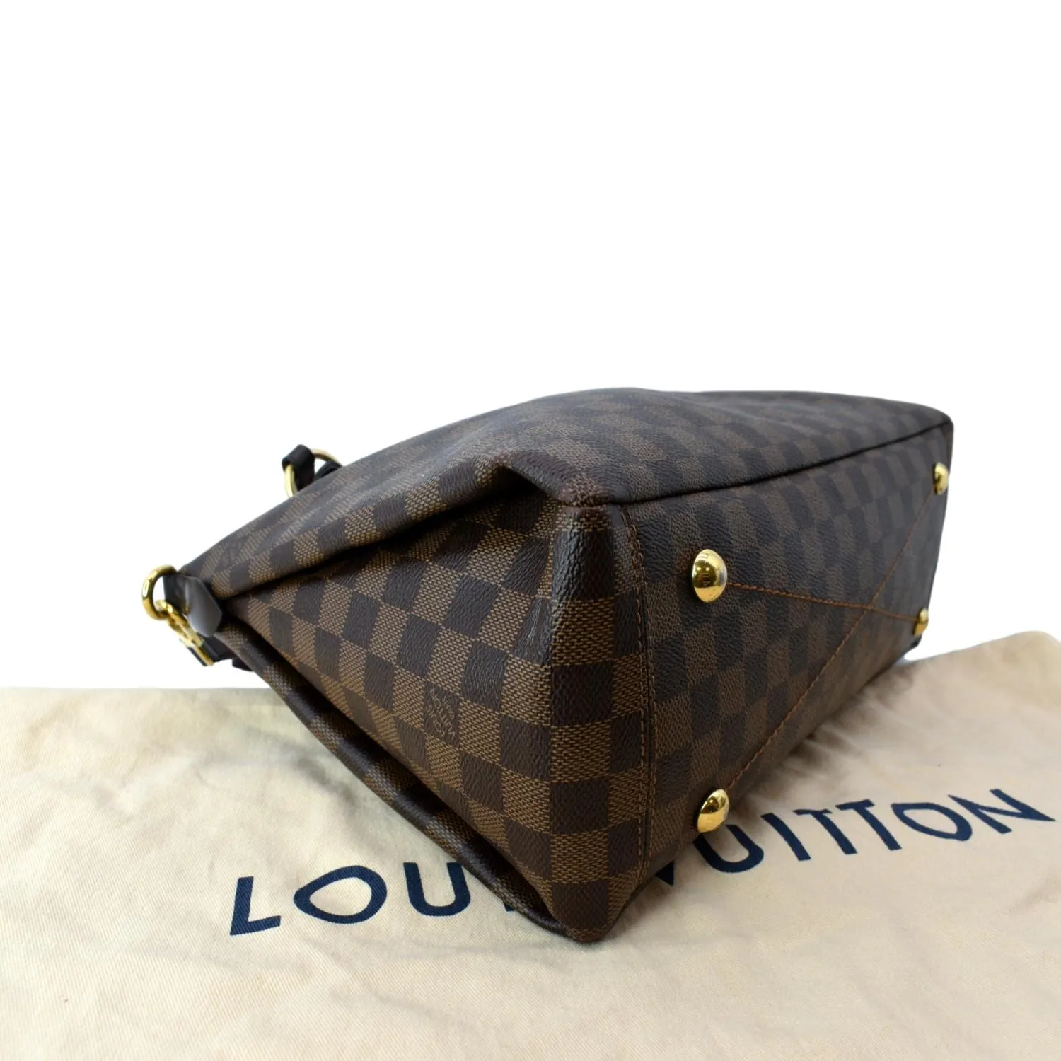 LOUIS VUITTON Lymington Damier Ebene Shoulder Bag Brown