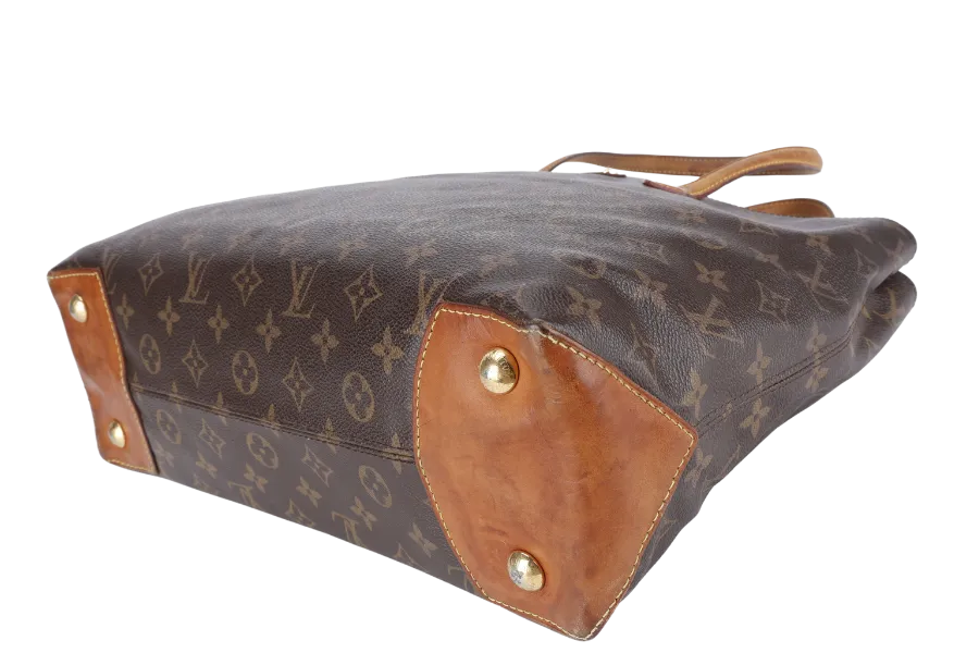 LOUIS VUITTON M45644 WILSHIRE TOTE BAG MM BROWN MONOGRAM CANVAS GOLD HARDWARE NO DUST COVER
