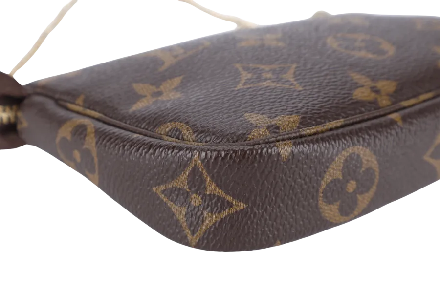 LOUIS VUITTON M68490 VIVIENNE MINI POCHETTE BROWN MONOGRAM CANVAS GOLD HARDWARE