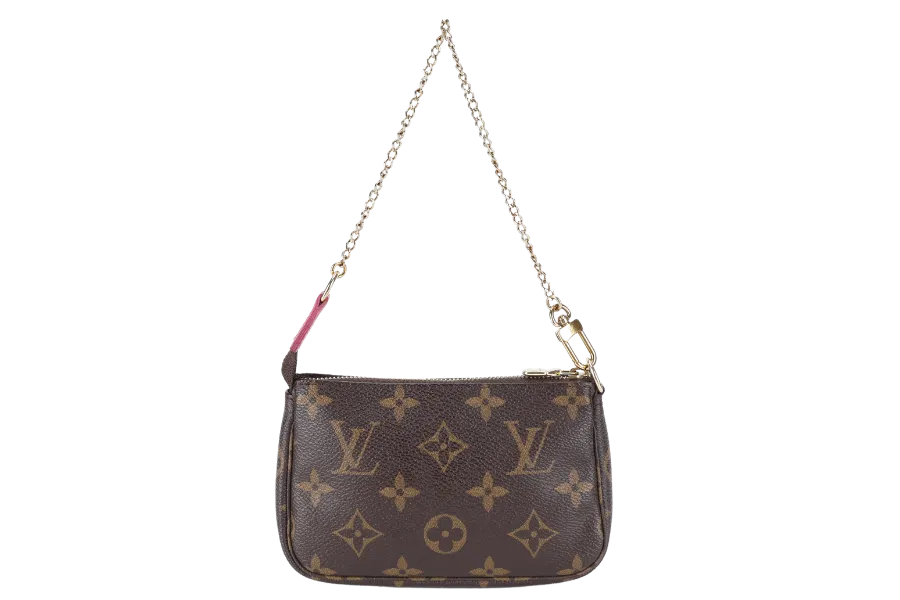 LOUIS VUITTON M68490 VIVIENNE MINI POCHETTE BROWN MONOGRAM CANVAS GOLD HARDWARE