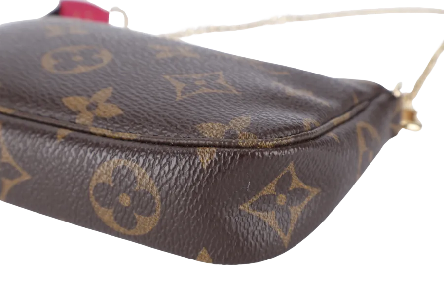 LOUIS VUITTON M68490 VIVIENNE MINI POCHETTE BROWN MONOGRAM CANVAS GOLD HARDWARE