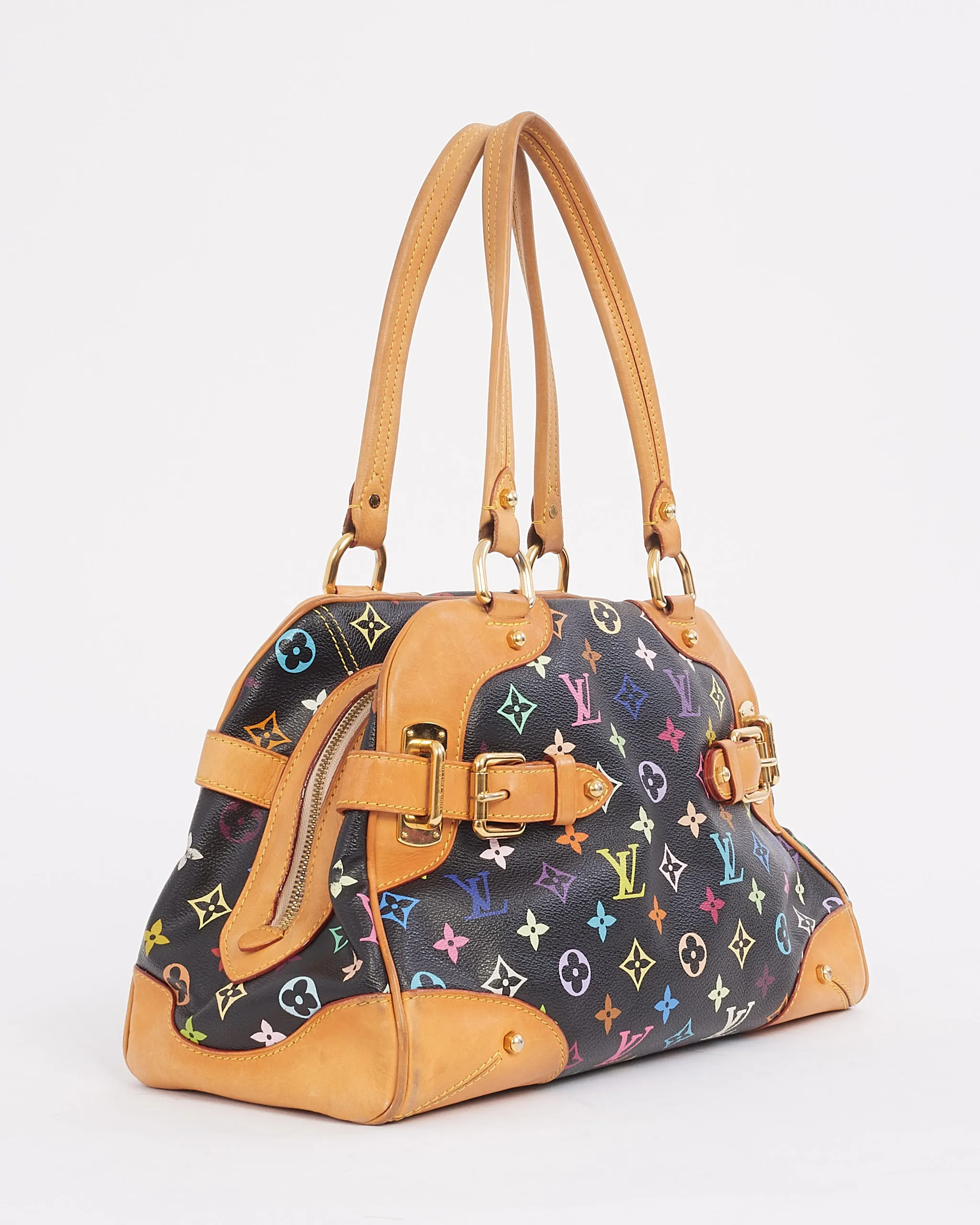 Louis Vuitton Monogram Black Muliticolour Murakami Claudia Bag