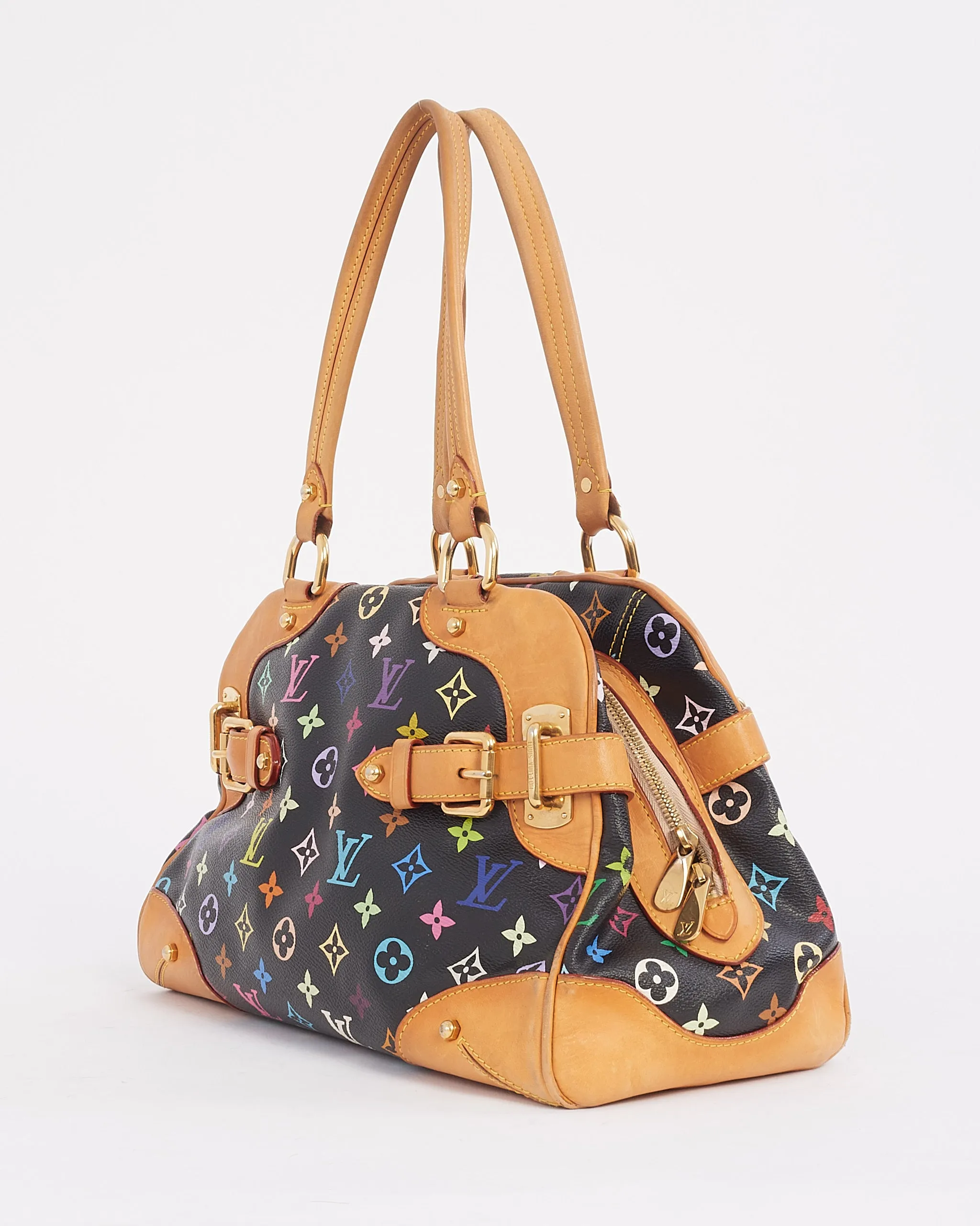 Louis Vuitton Monogram Black Muliticolour Murakami Claudia Bag