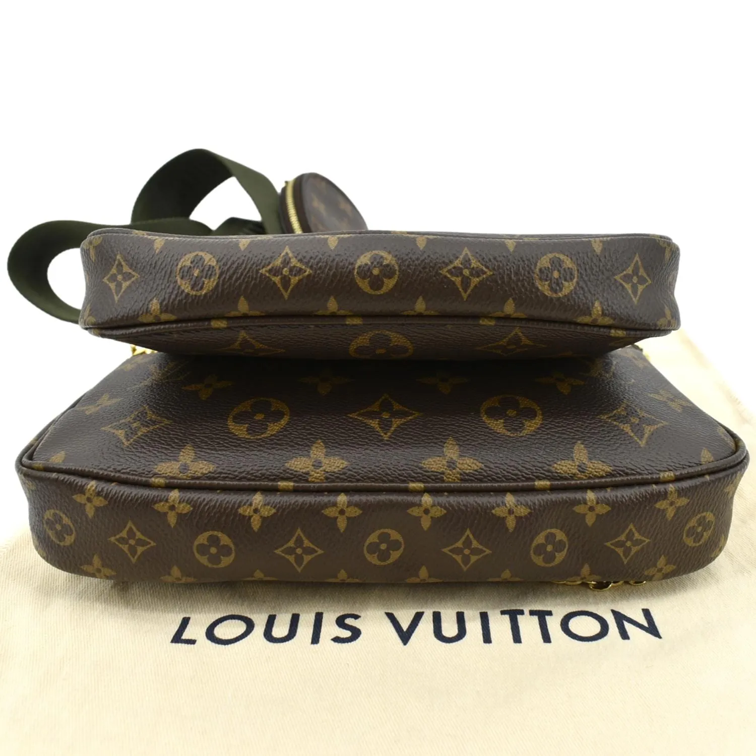 LOUIS VUITTON Multi Pochette Accessoires Monogram Canvas Shoulder Bag Khaki