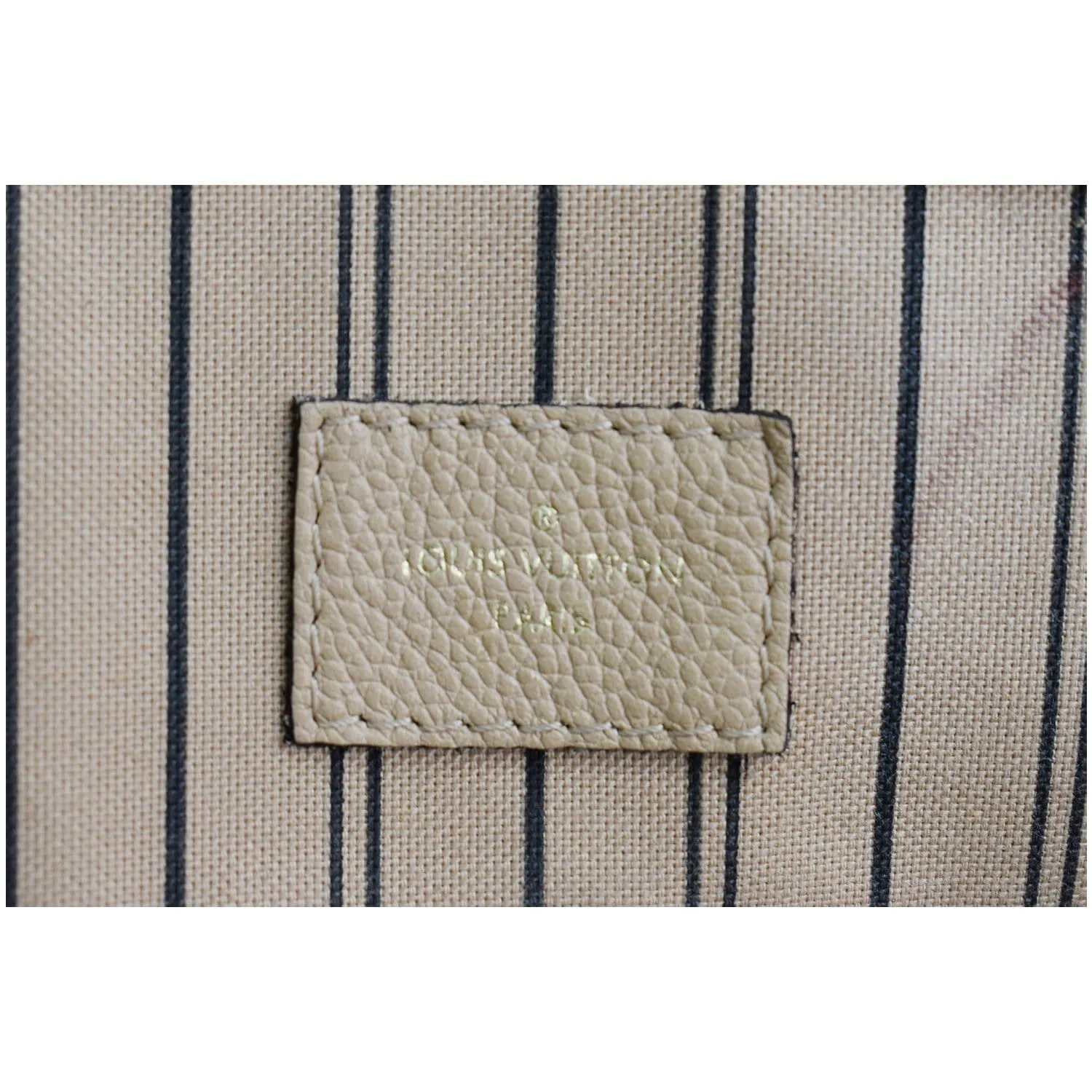 LOUIS VUITTON Pont Neuf MM Monogram Empreinte Leather Shoulder Bag Beige - 20% OFF