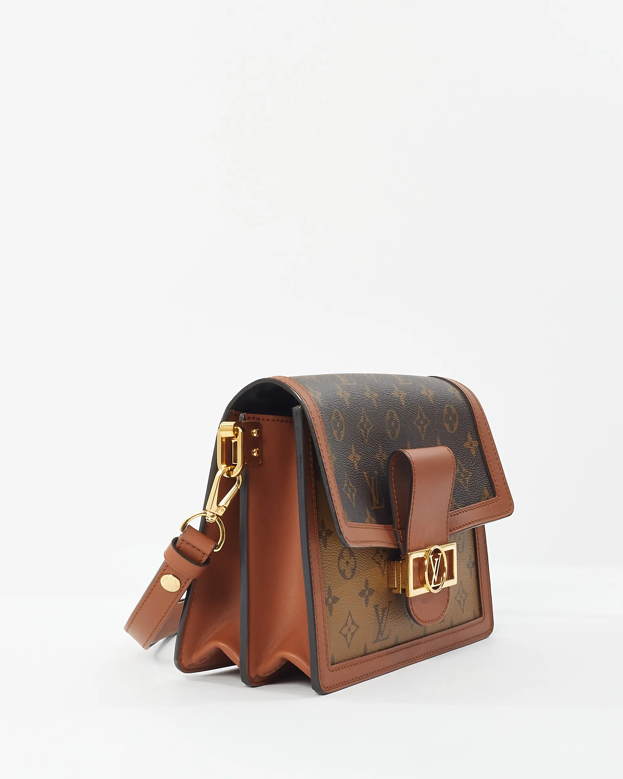 Louis Vuitton Reverse Monogram Canvas Dauphine MM Shoulder Bag