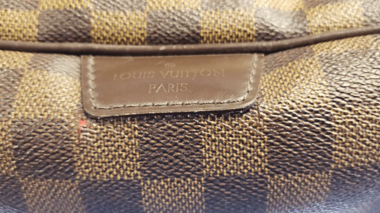 LOUIS VUITTON Rivington PM Damier Ebene Shoulder Bag Brown