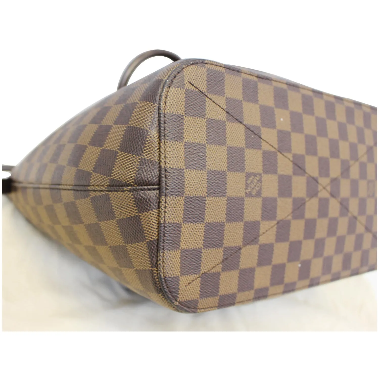 LOUIS VUITTON Siena GM Damier Ebene Shoulder Bag Brown
