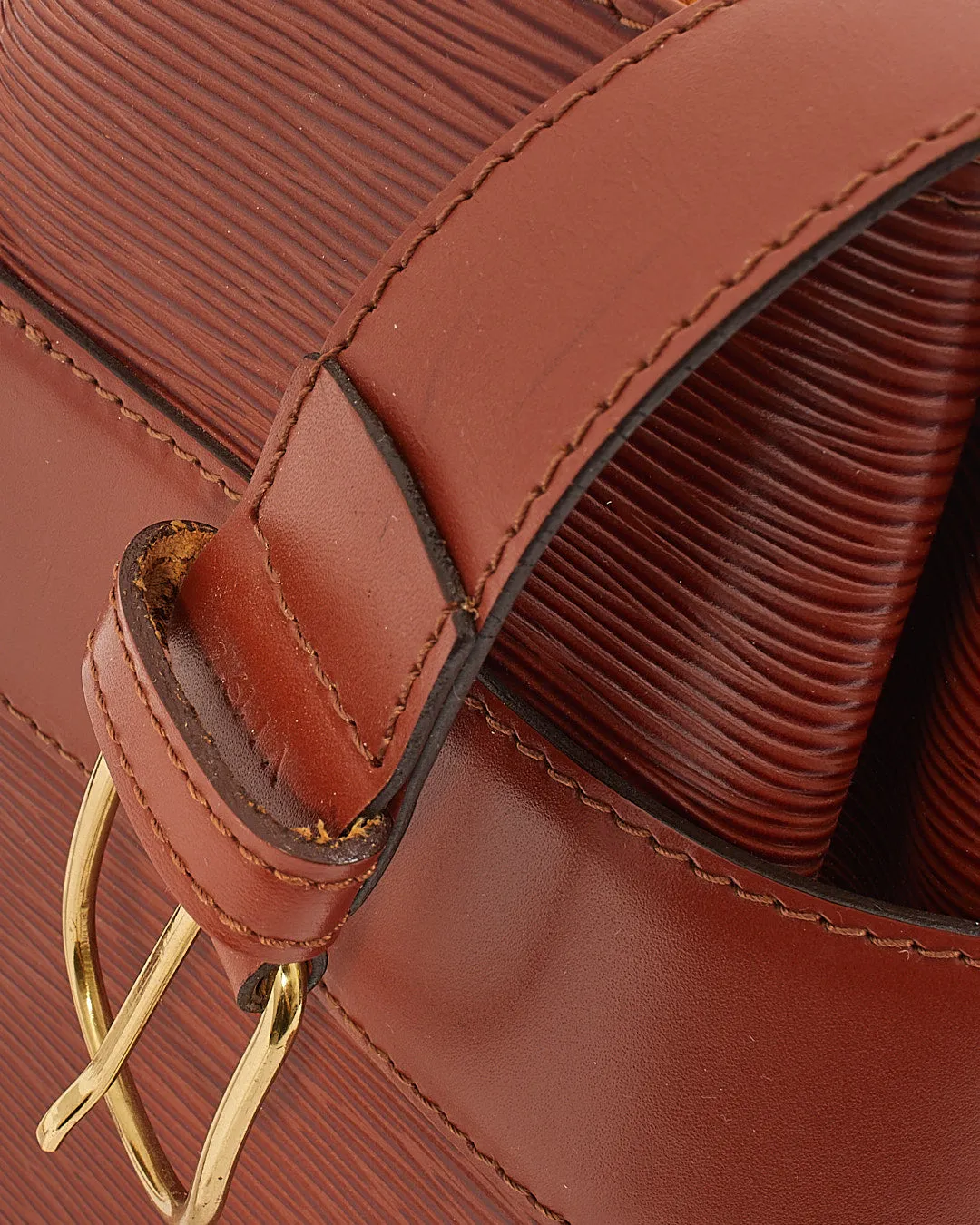 Louis Vuitton Tan Leather Sac Epaule Bag