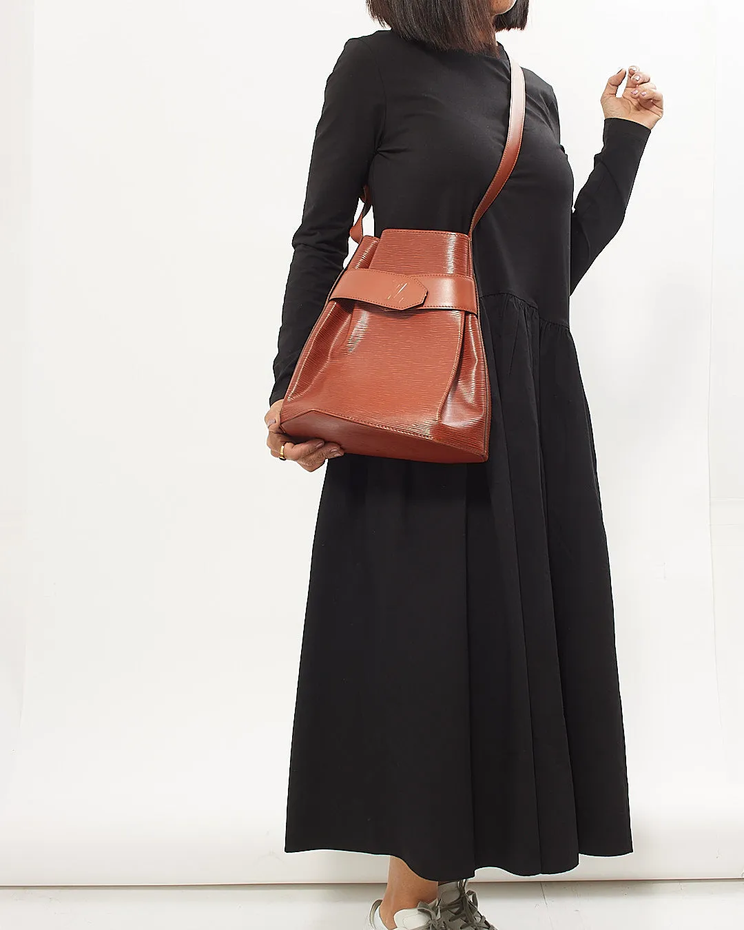 Louis Vuitton Tan Leather Sac Epaule Bag