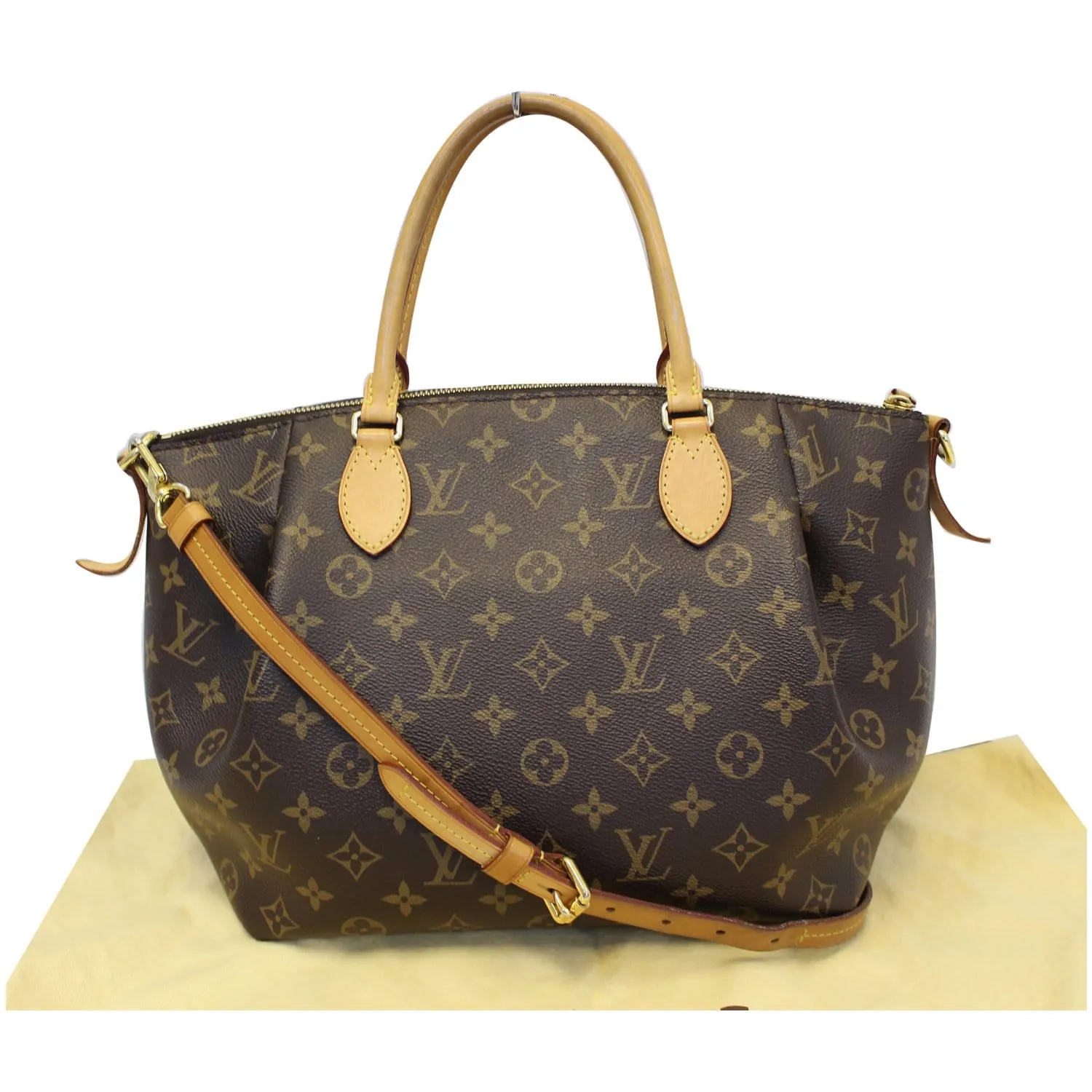 LOUIS VUITTON Turenne MM Monogram Canvas 2 Way Shoulder Bag Brown