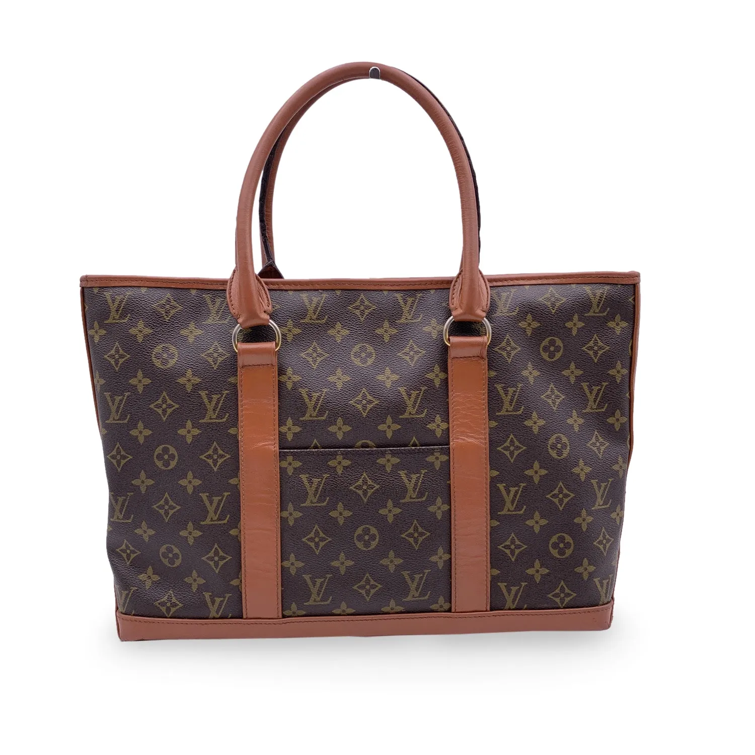 LOUIS VUITTON Vintage Monogram Canvas Sac Weekend Tote Bag
