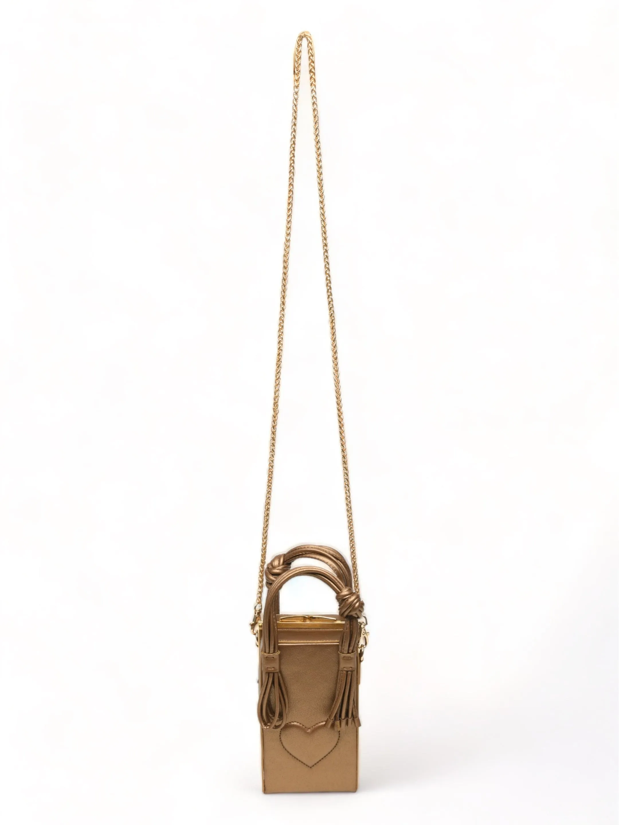 Love Knot Cuboid In Gold