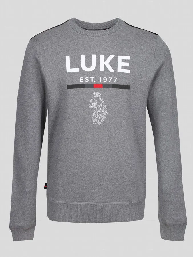 Luke 1977 M650301 Fi Sweatshirt Mid Grey Marl