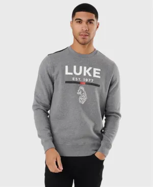 Luke 1977 M650301 Fi Sweatshirt Mid Grey Marl