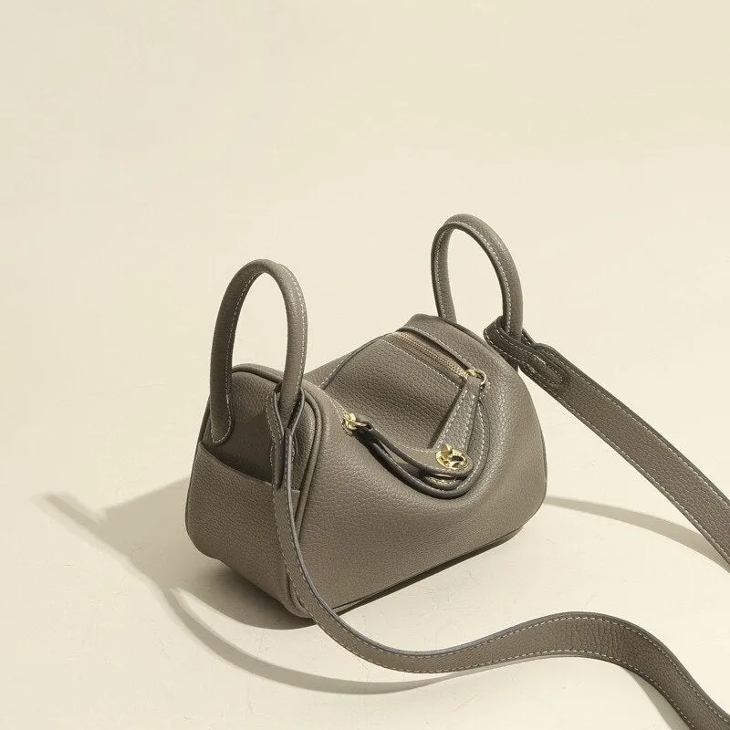 Lychee pattern pillow bag leather handbags