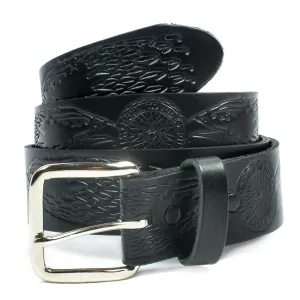 M244  1 1/2" Belt- Eagle Head & Wheel