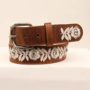 M&F® Ladies Belt -Floral Embroidery