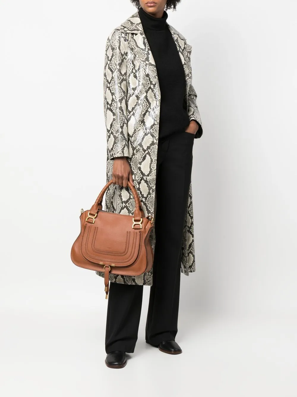 Marcie medium leather handbag