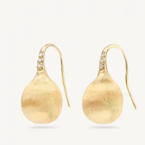 Marco Bicego Africa 18K Yellow Gold Medium Drop Earrings With Diamonds
