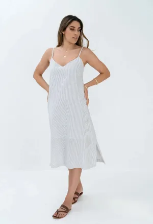 Marina Dress - Blue Stripe