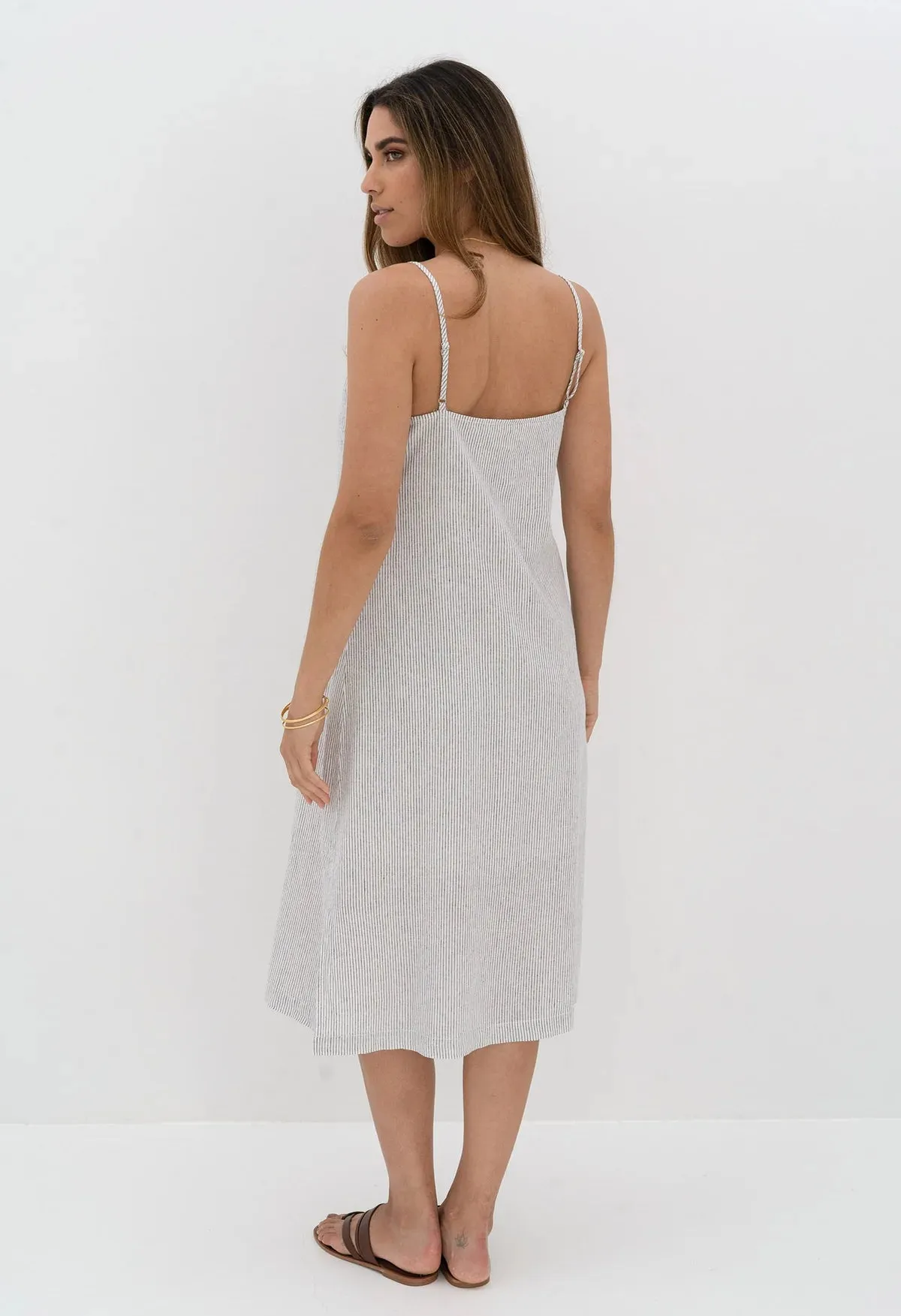 Marina Dress - Blue Stripe