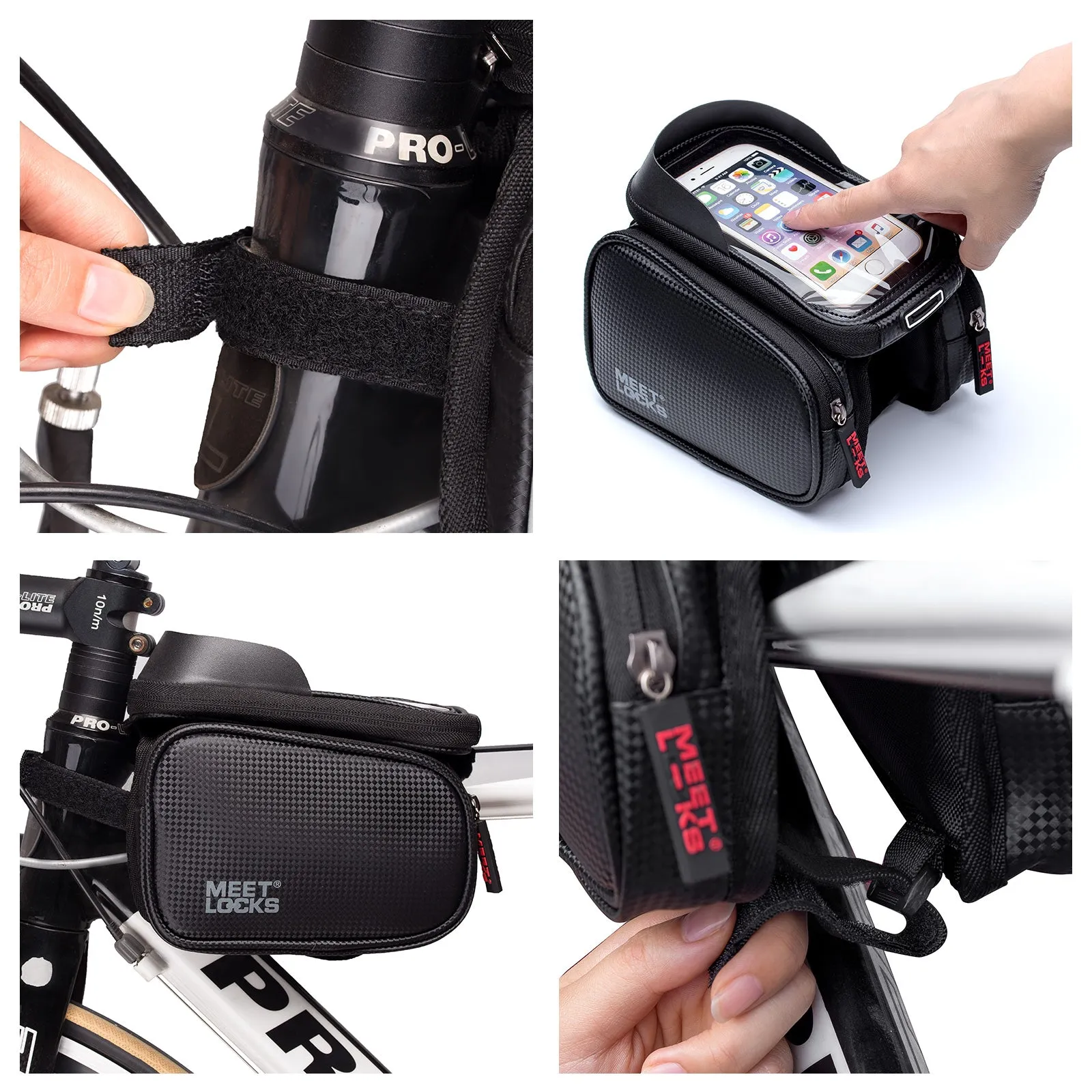 MEETLOCK Bike Front Frame Bag Waterproof, BABG0007