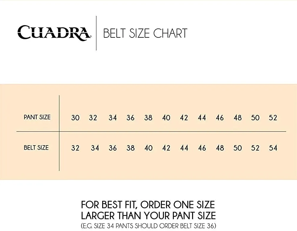 Men’s Cuadra Hand-painted engraved honey western leather belt