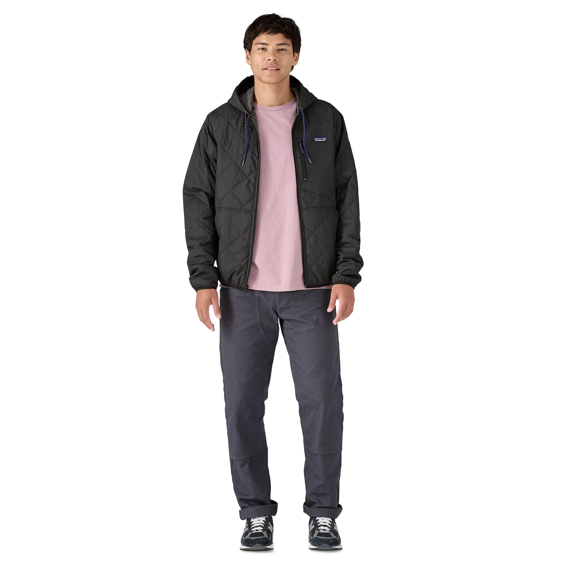 Men's Diamond Quilted Bomber Hoody