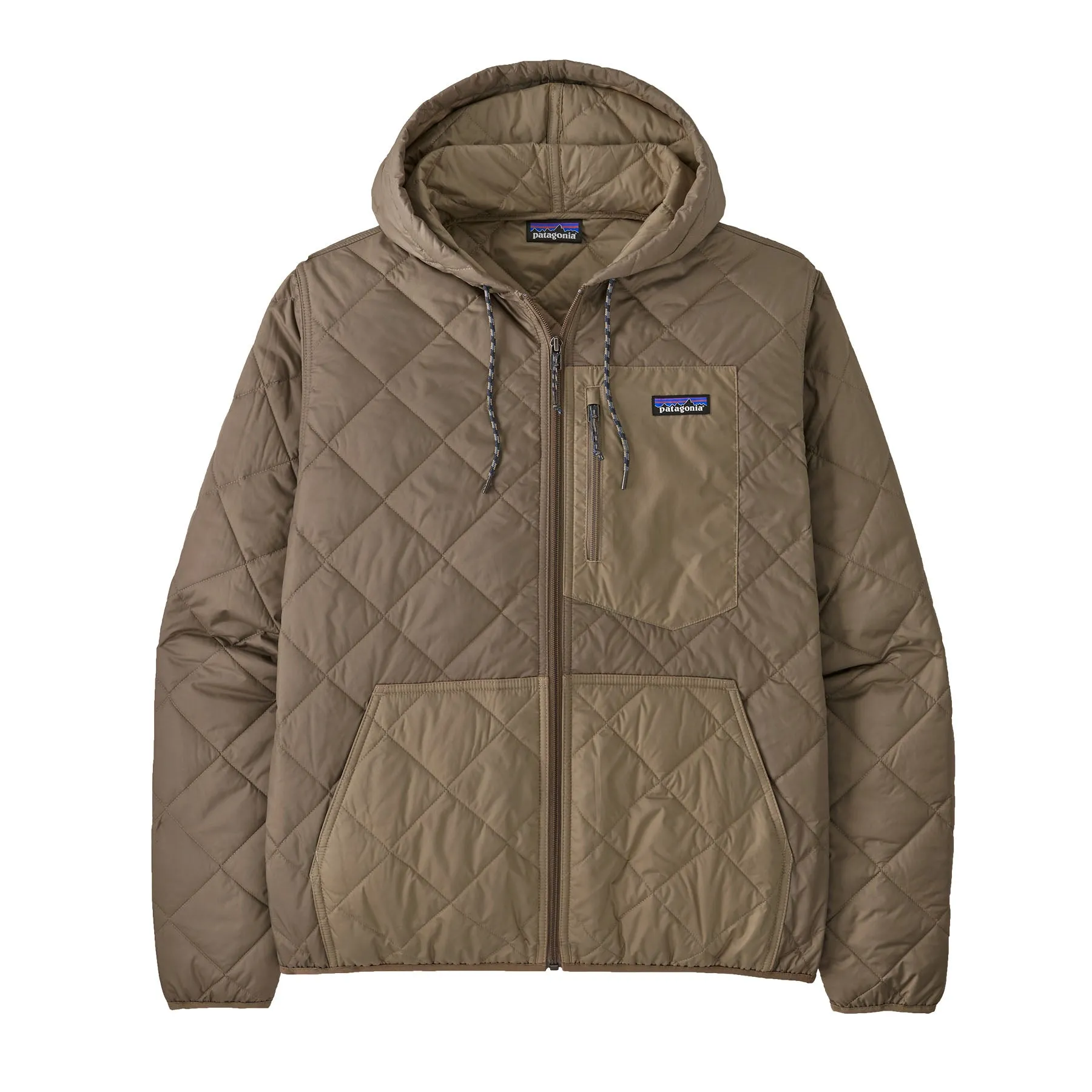 Men's Diamond Quilted Bomber Hoody