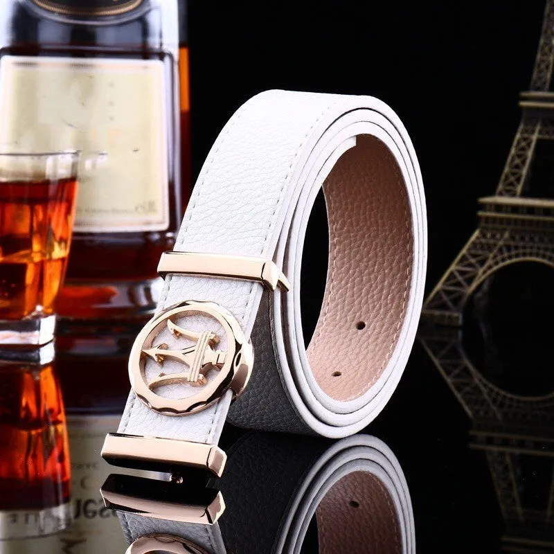 Men's Genuine Leather Buckle Belt