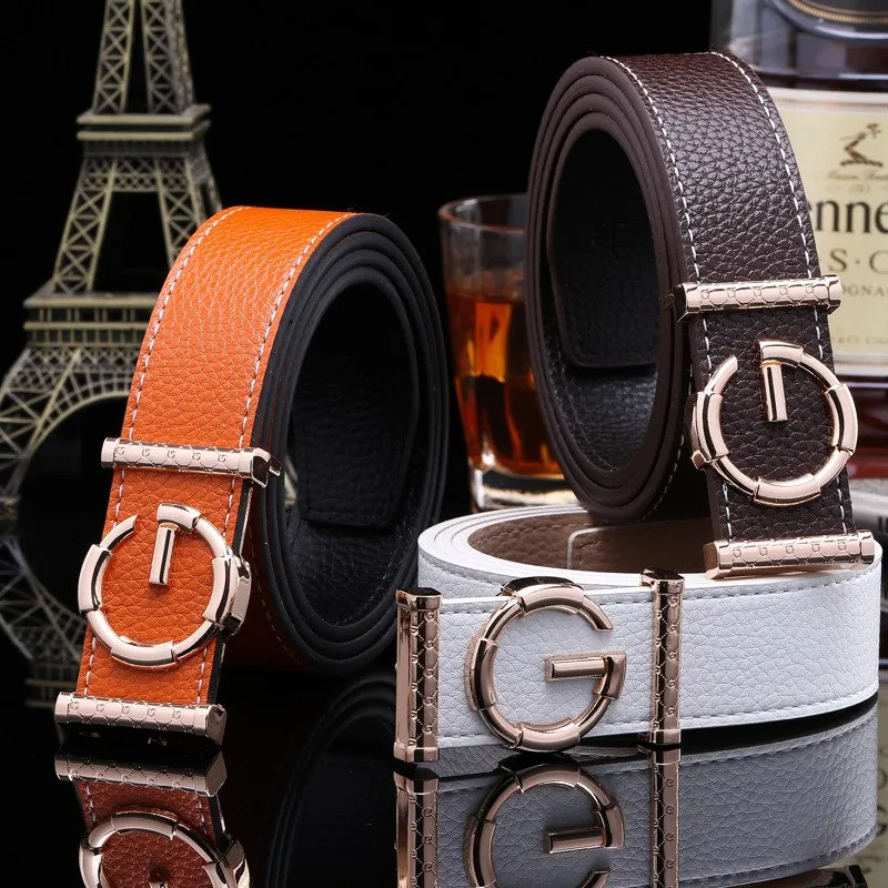 Men's Genuine Leather Buckle Belt