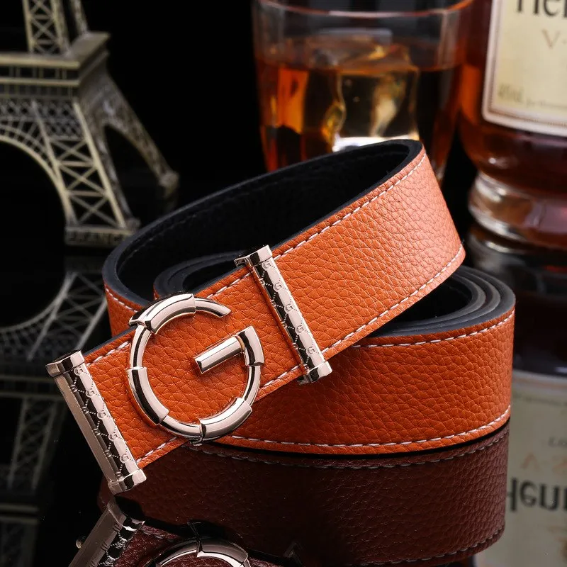Men's Genuine Leather Buckle Belt