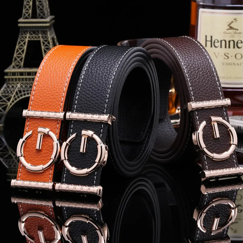 Men's Genuine Leather Buckle Belt