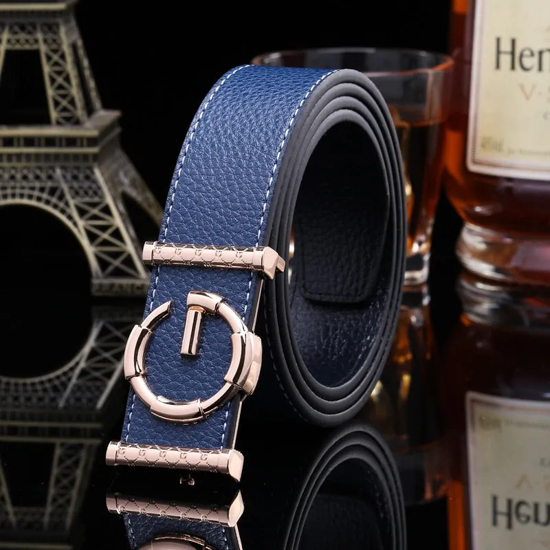 Men's Genuine Leather Buckle Belt