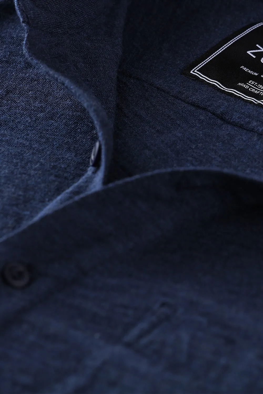 Men's Heather Navy Knit Shirt
