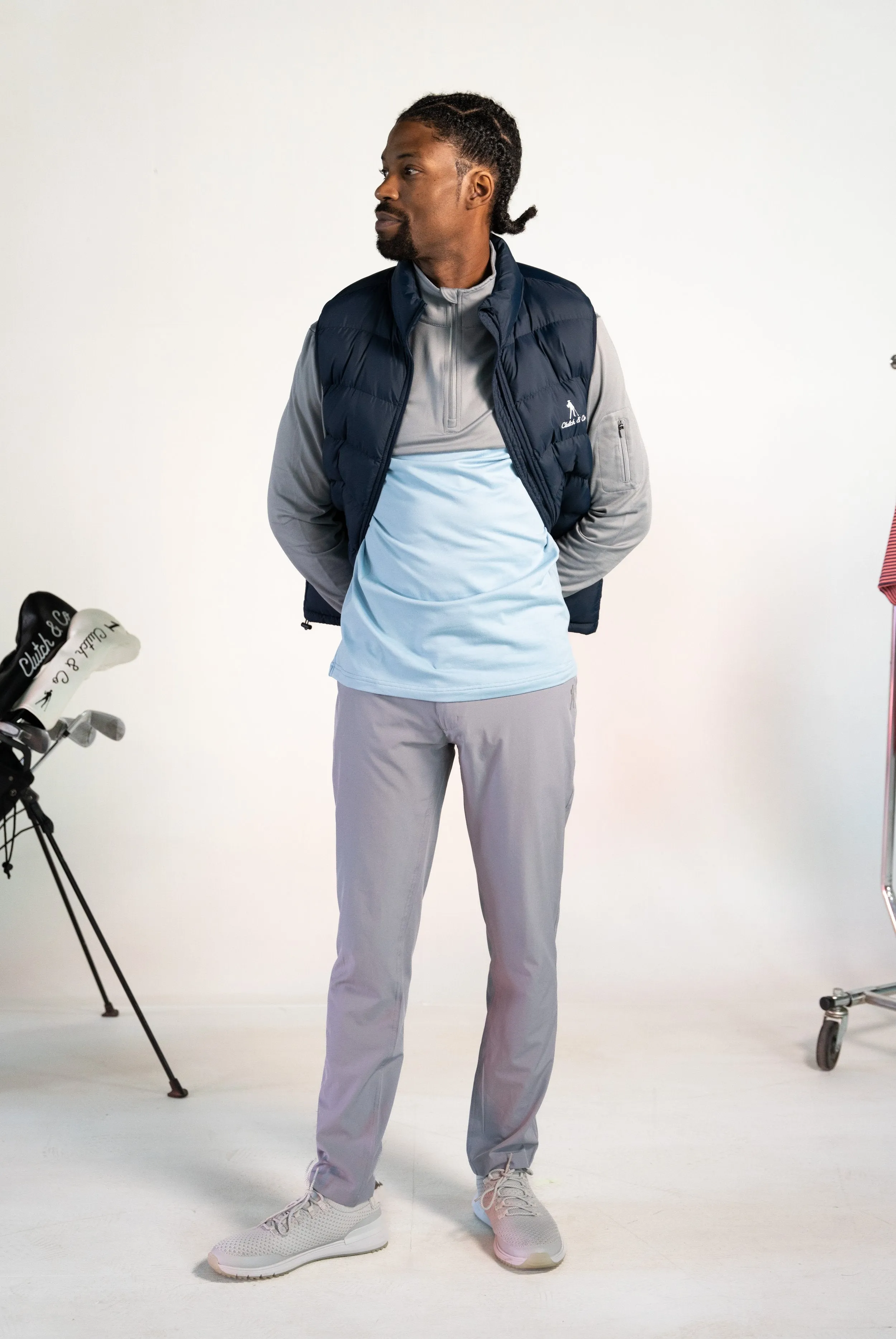 Men's Hybrid Puffer Vest - Navy
