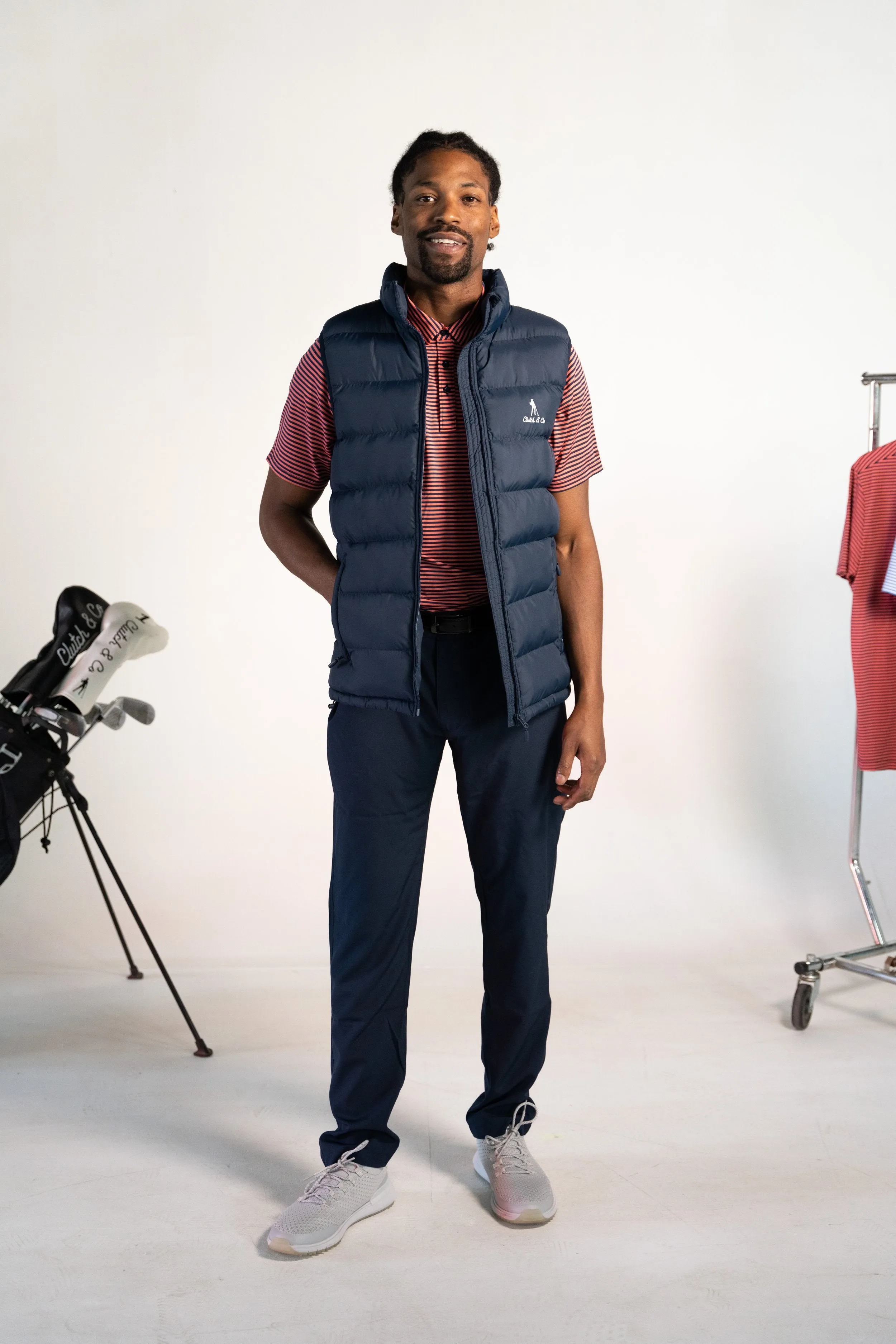 Men's Hybrid Puffer Vest - Navy