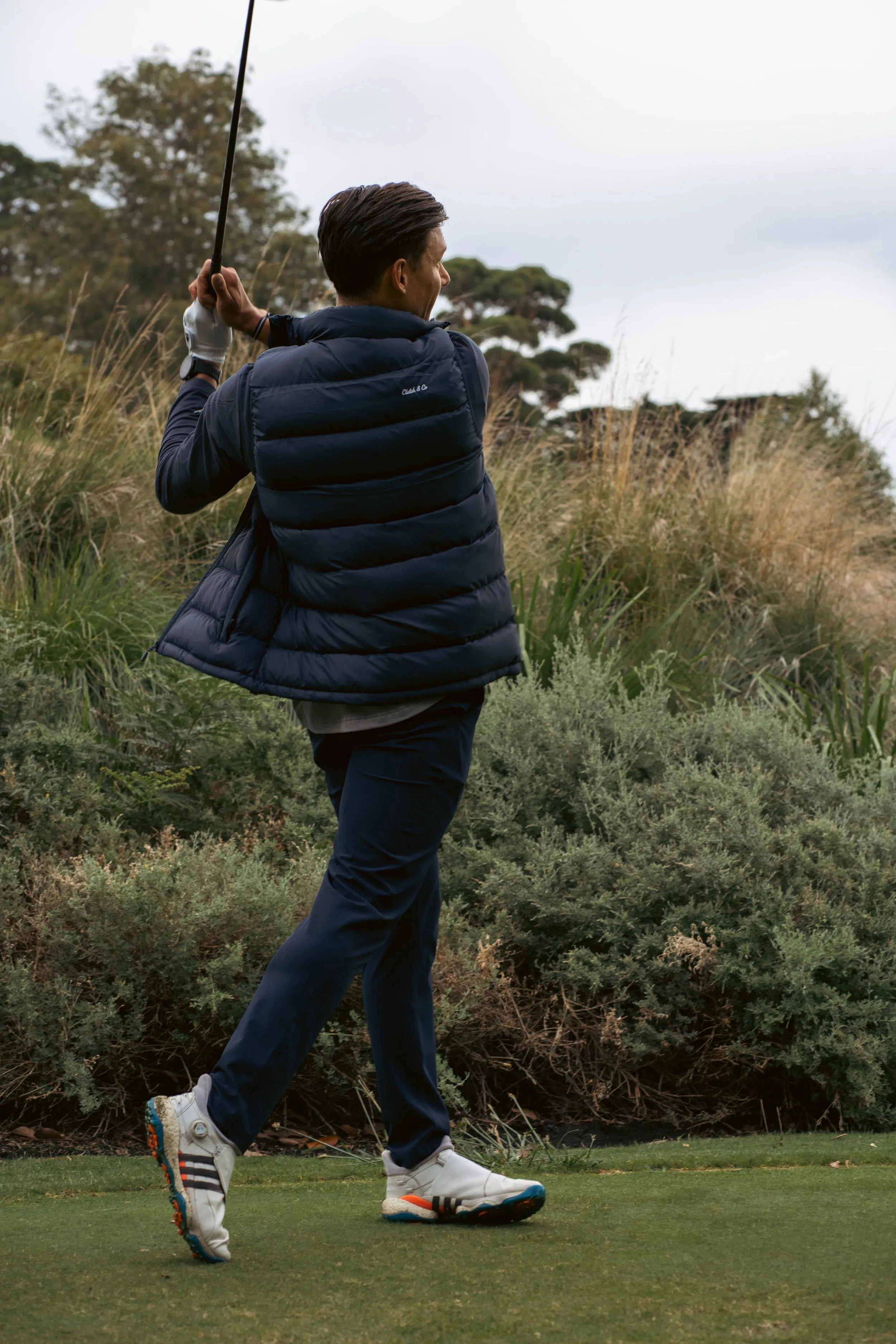 Men's Hybrid Puffer Vest - Navy