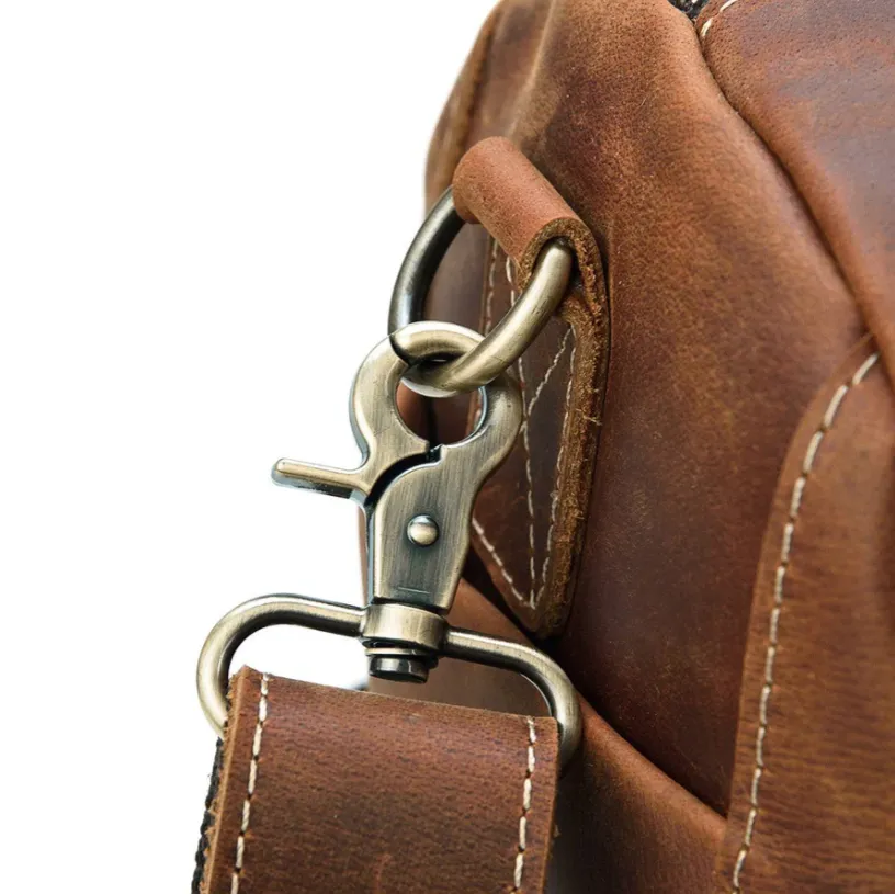 Men's Leather Weekend Bag | chichen itza